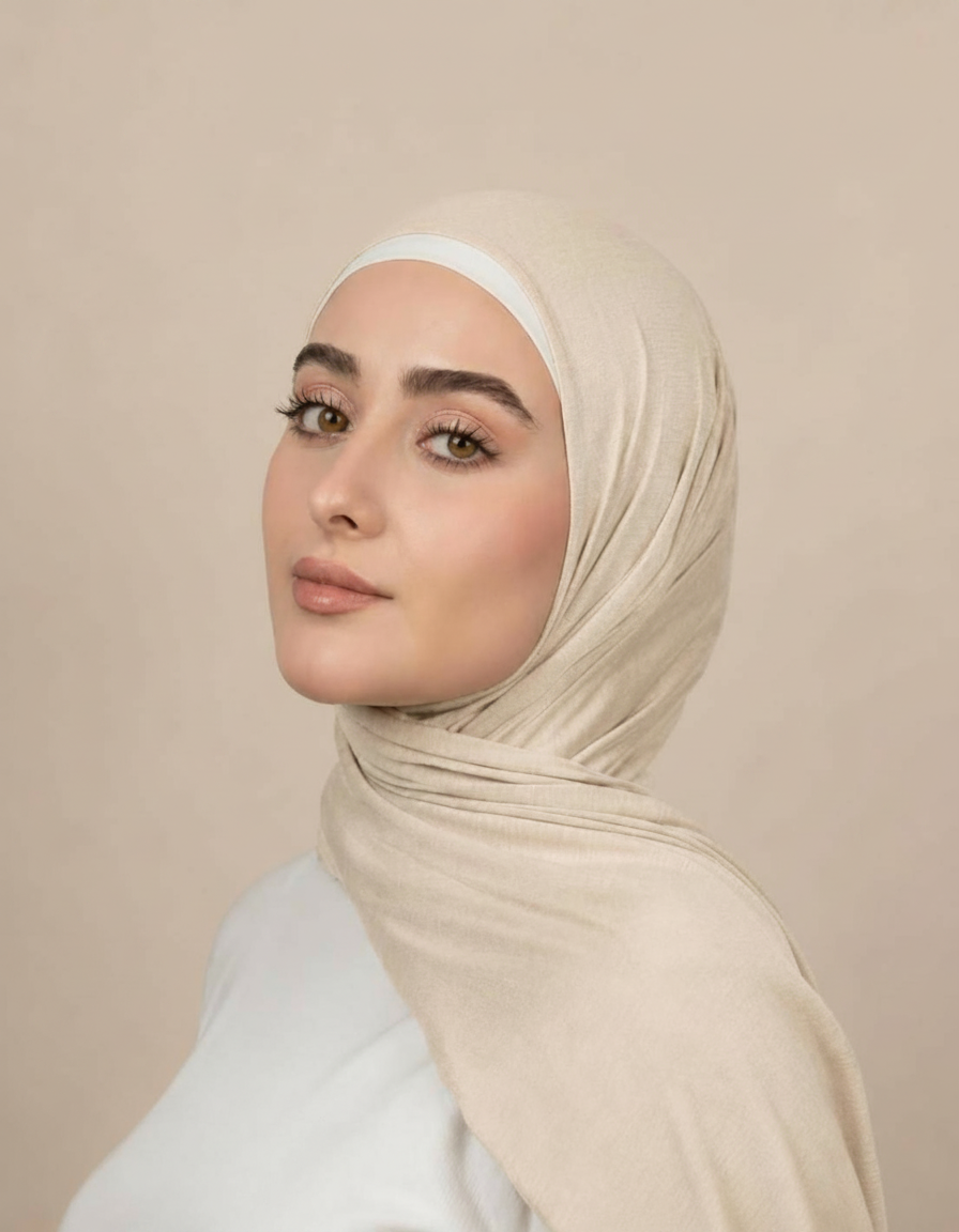 Georgine Viscose Rectangular Hijab – 185 × 80 cm  Voile