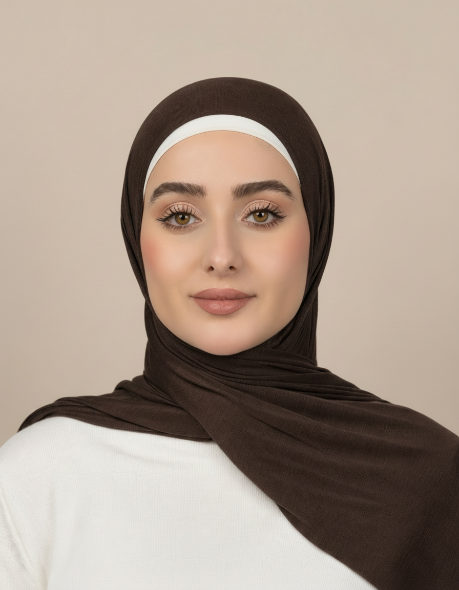 Georgine Viscose Rectangular Hijab – 185 × 80 cm  Voile