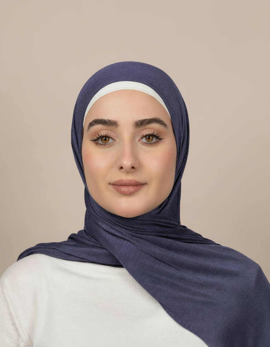 Georgine Viscose Rectangular Hijab – 185 × 80 cm  Voile
