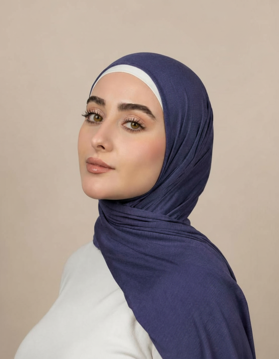 Georgine Viscose Rectangular Hijab – 185 × 80 cm  Voile