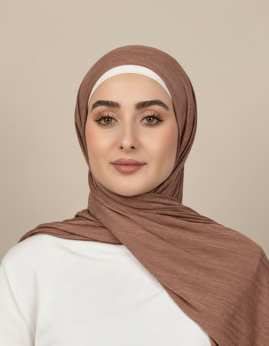 Georgine Viscose Rectangular Hijab – 185 × 80 cm  Voile