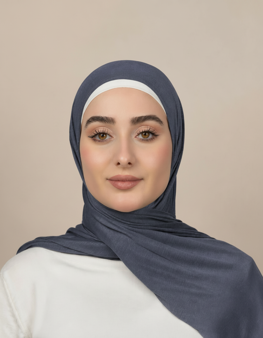 Georgine Viscose Rectangular Hijab – 185 × 80 cm  Voile