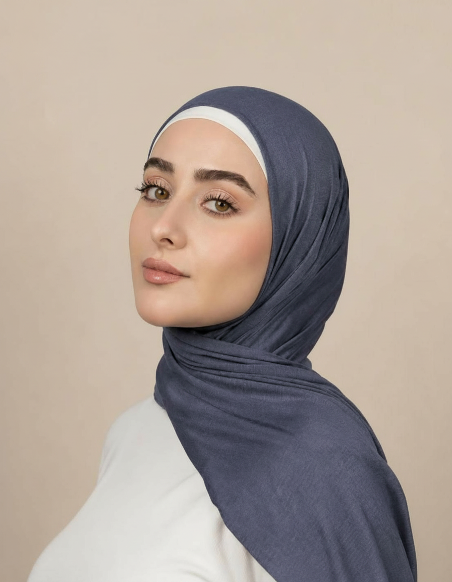 Georgine Viscose Rectangular Hijab – 185 × 80 cm  Voile
