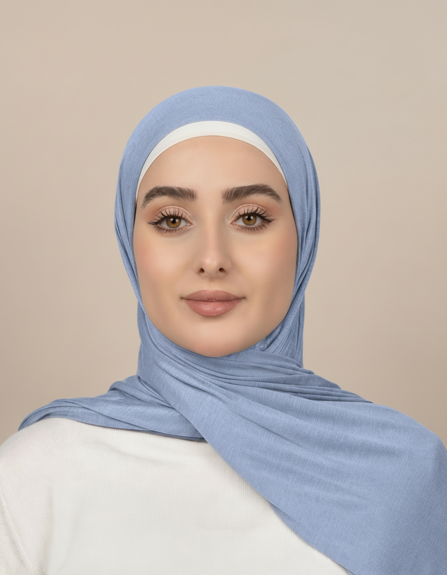Georgine Viscose Rectangular Hijab – 185 × 80 cm  Voile