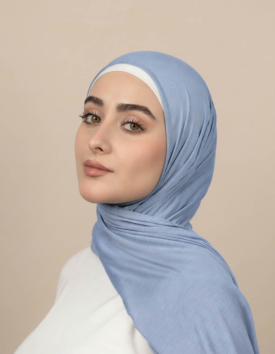 Georgine Viscose Rectangular Hijab – 185 × 80 cm  Voile