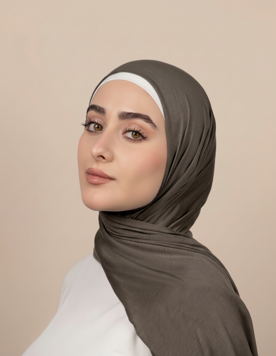 Georgine Viscose Rectangular Hijab – 185 × 80 cm  Voile