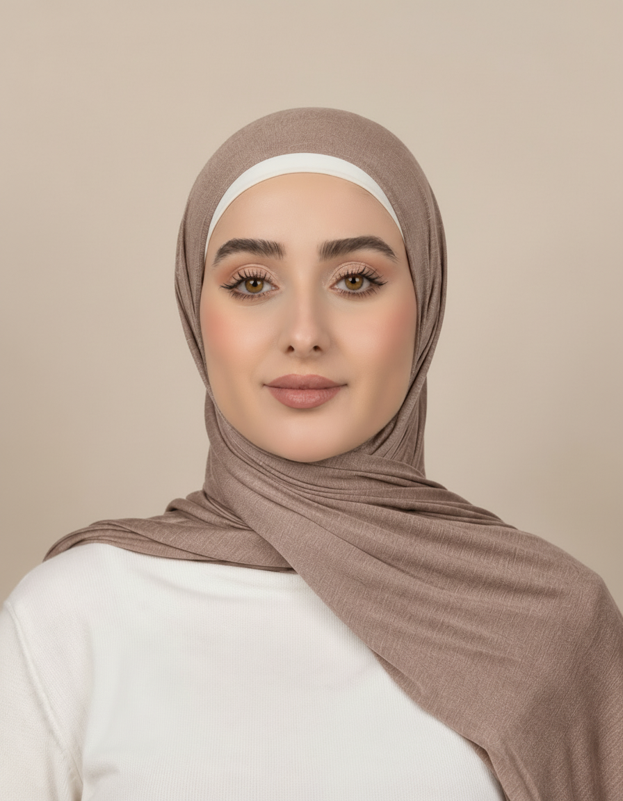 Georgine Viscose Rectangular Hijab – 185 × 80 cm  Voile