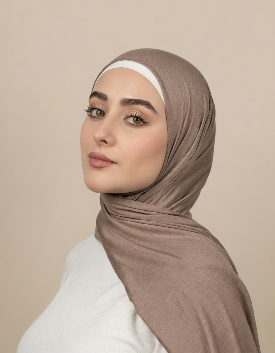 Georgine Viscose Rectangular Hijab – 185 × 80 cm  Voile