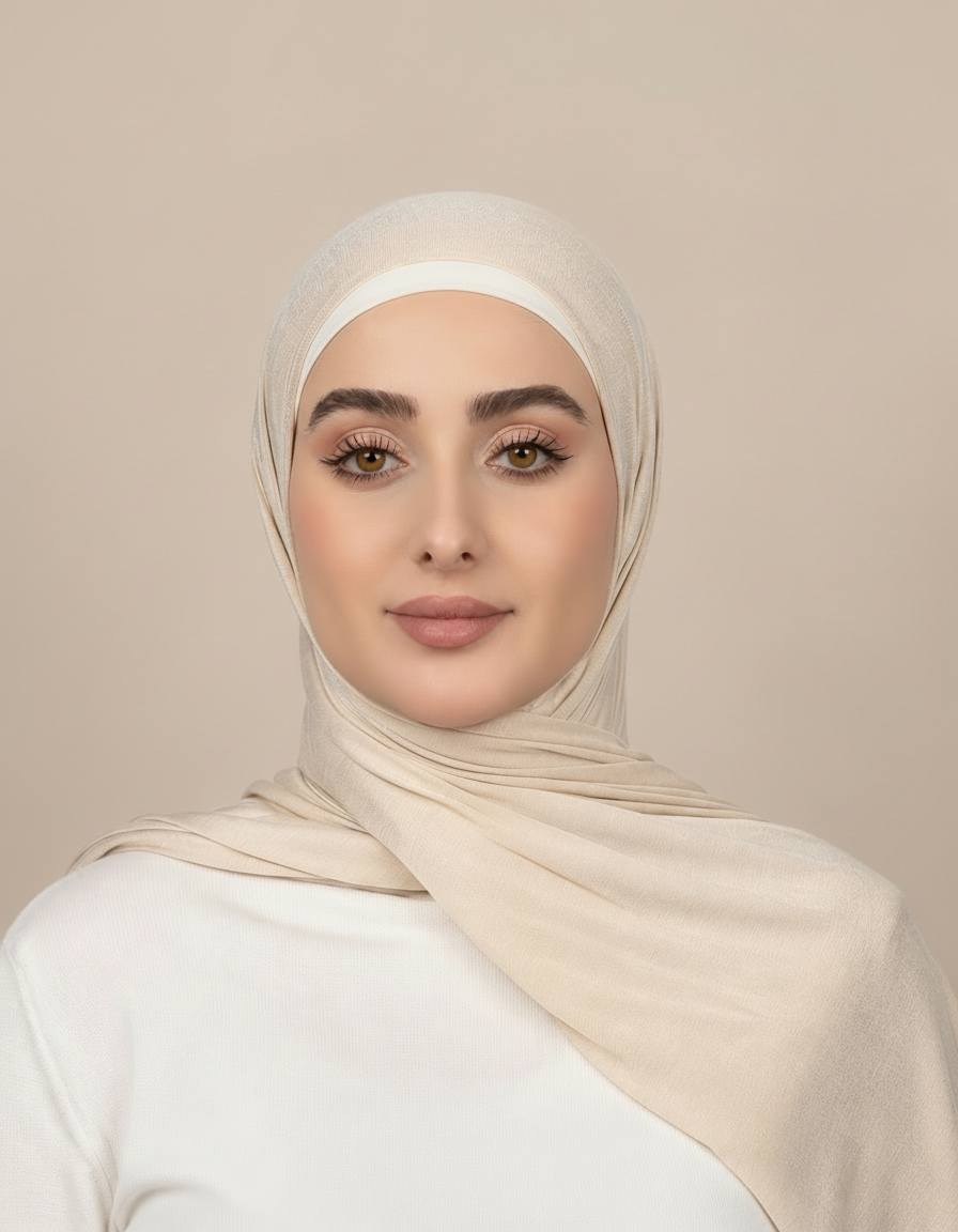 Georgine Viscose Rectangular Hijab – 185 × 80 cm  Voile