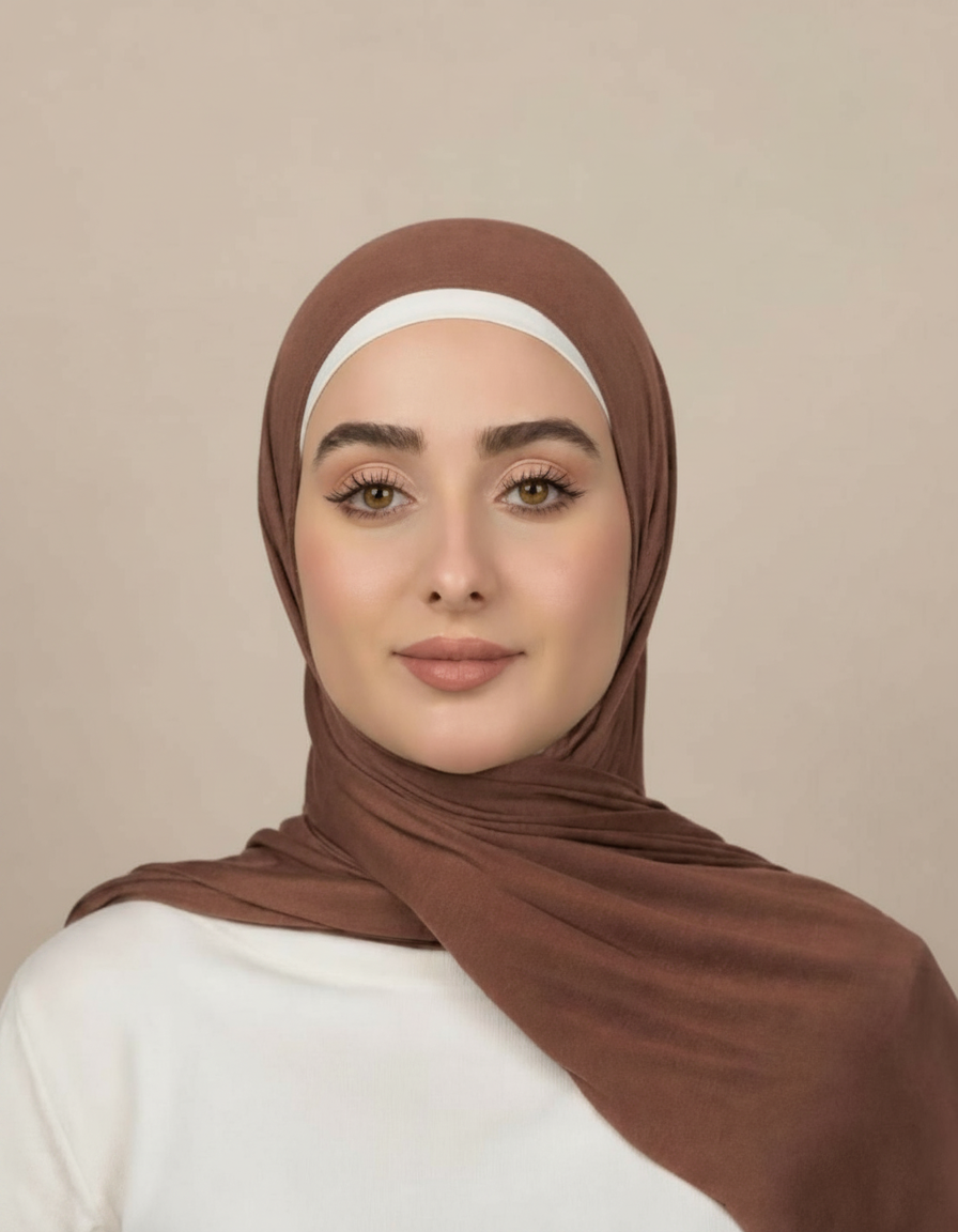 Georgine Viscose Rectangular Hijab – 185 × 80 cm  Voile