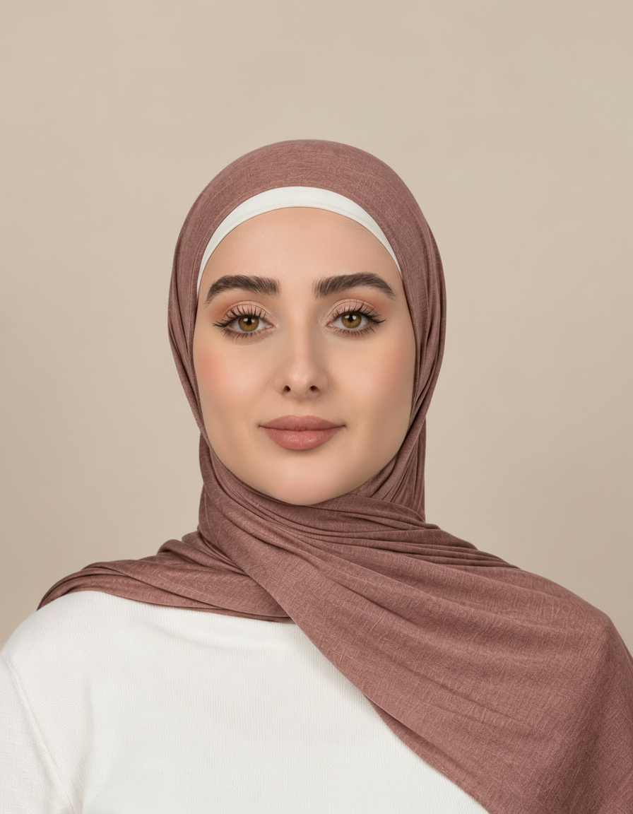Georgine Viscose Rectangular Hijab – 185 × 80 cm  Voile