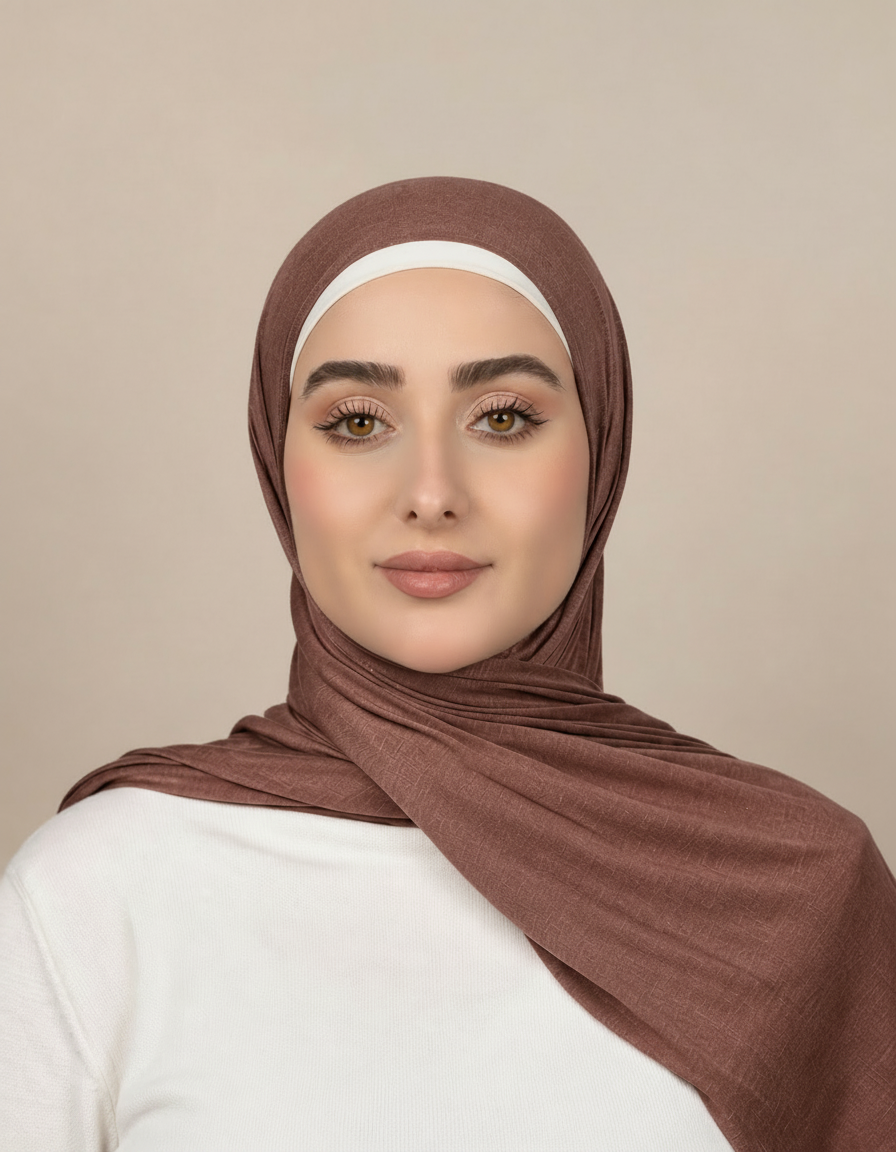 Georgine Viscose Rectangular Hijab – 185 × 80 cm  Voile