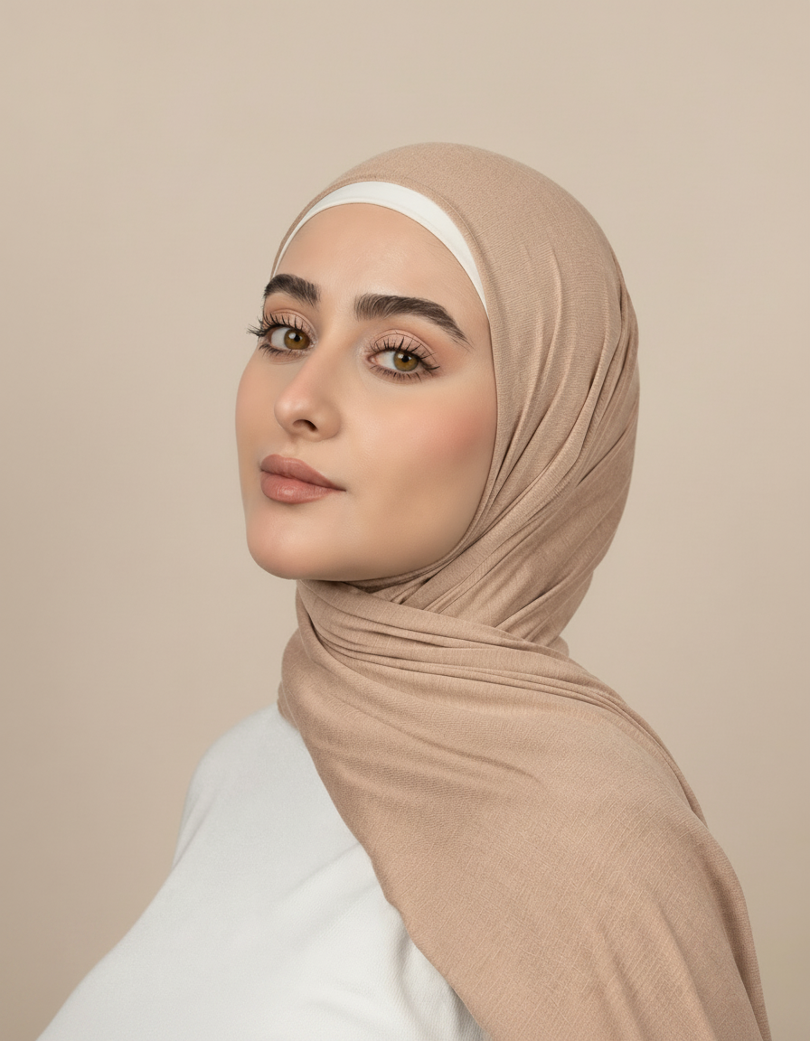 Georgine Viscose Rectangular Hijab – 185 × 80 cm  Voile