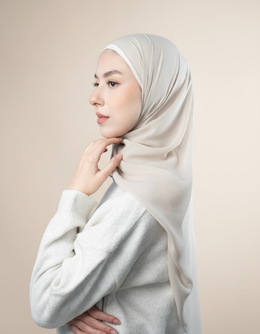 Emarati Chiffon Hijab  Voile