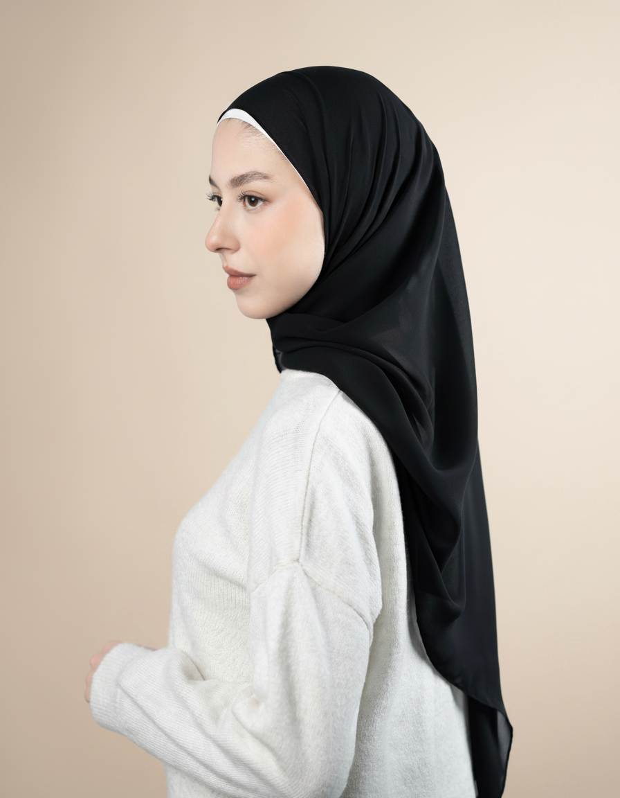 Emarati Chiffon Hijab  Voile