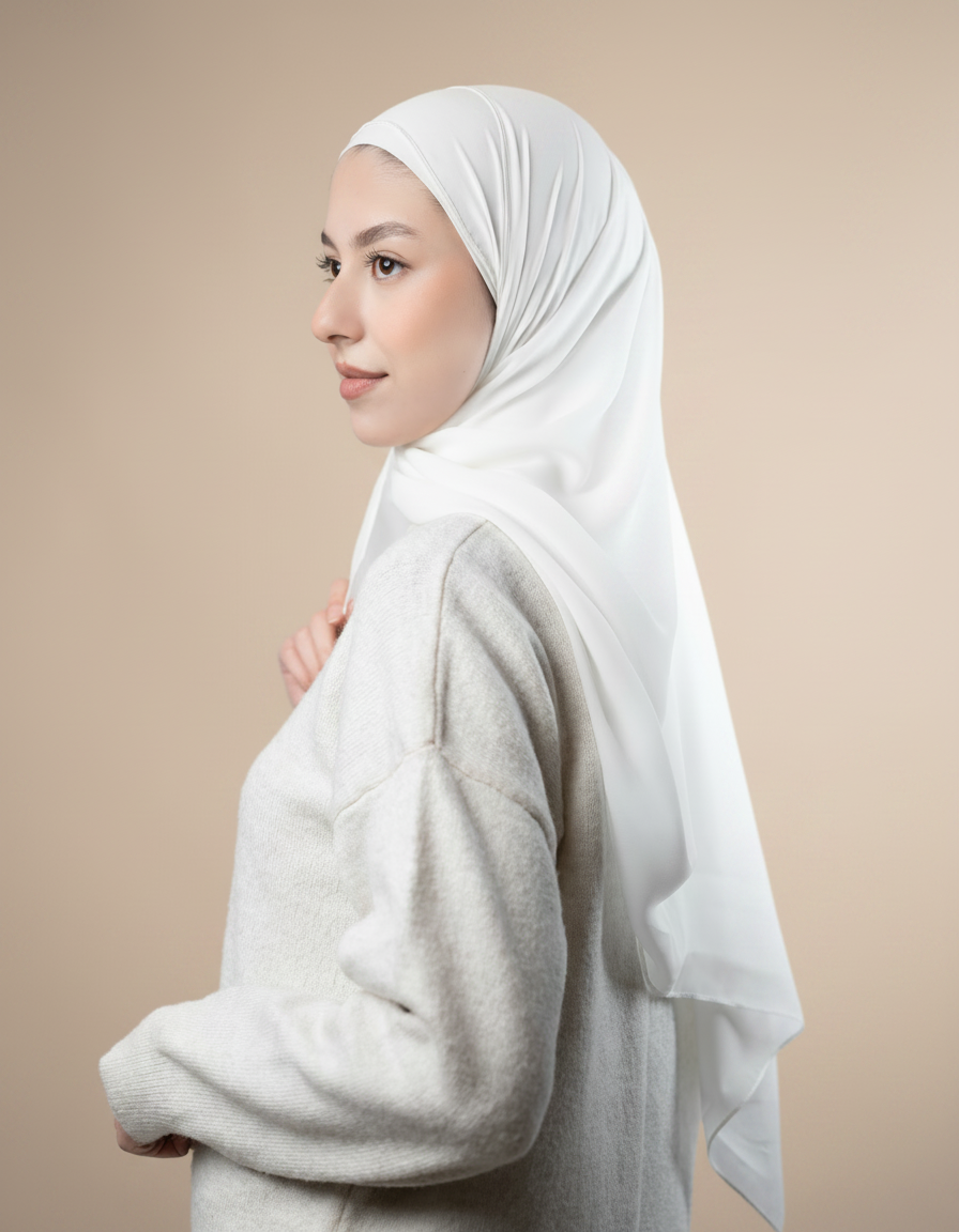 Emarati Chiffon Hijab  Voile