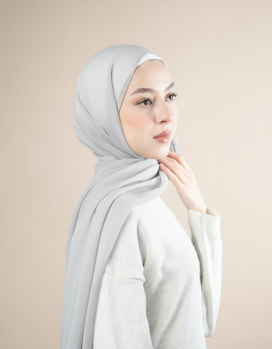Emarati Chiffon Hijab  Voile