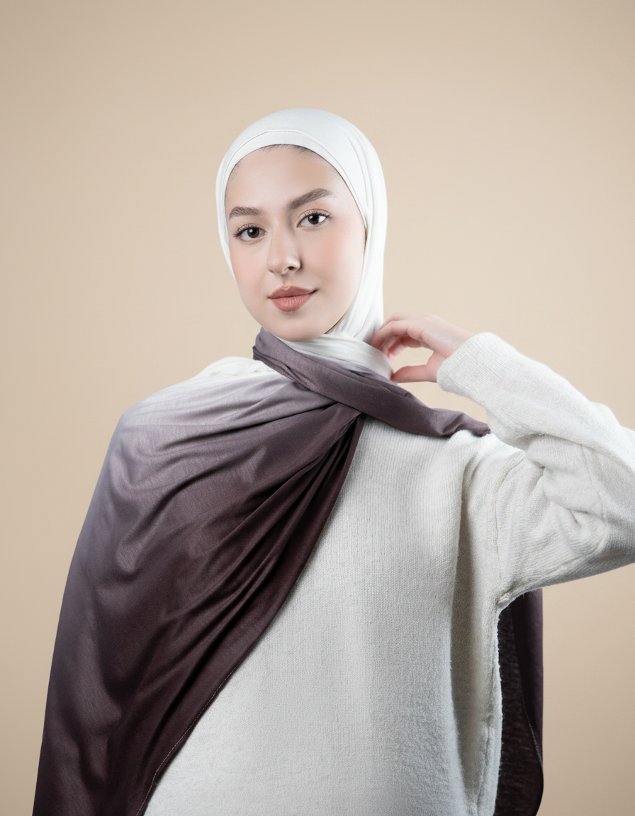 Cotton Ombre Hijab  Voile