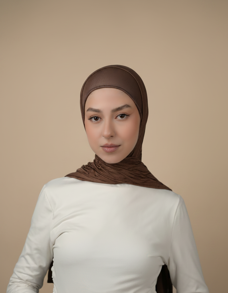 Double Pattern Cotton Hijab  Voile