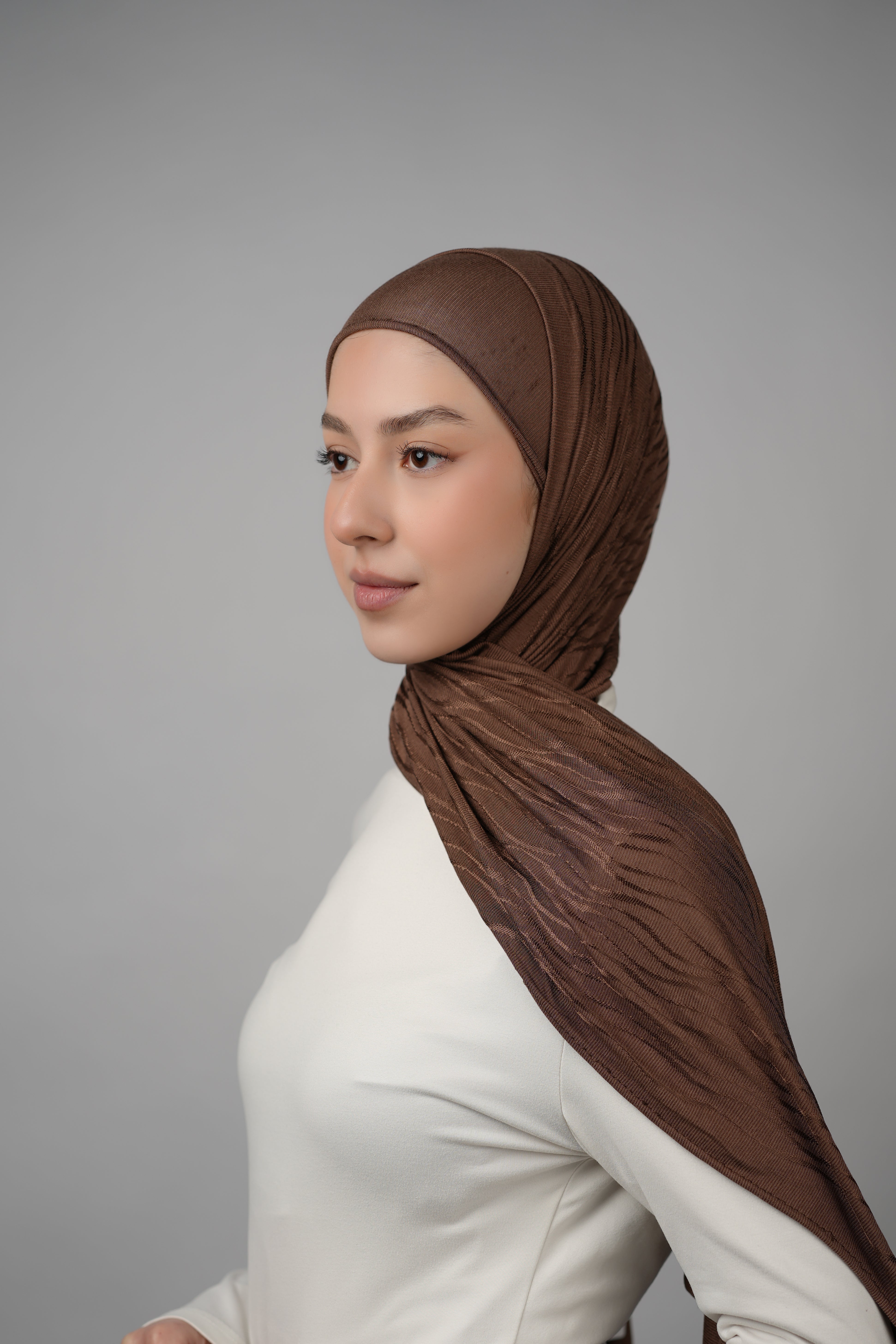 Double Pattern Cotton Hijab  Voile