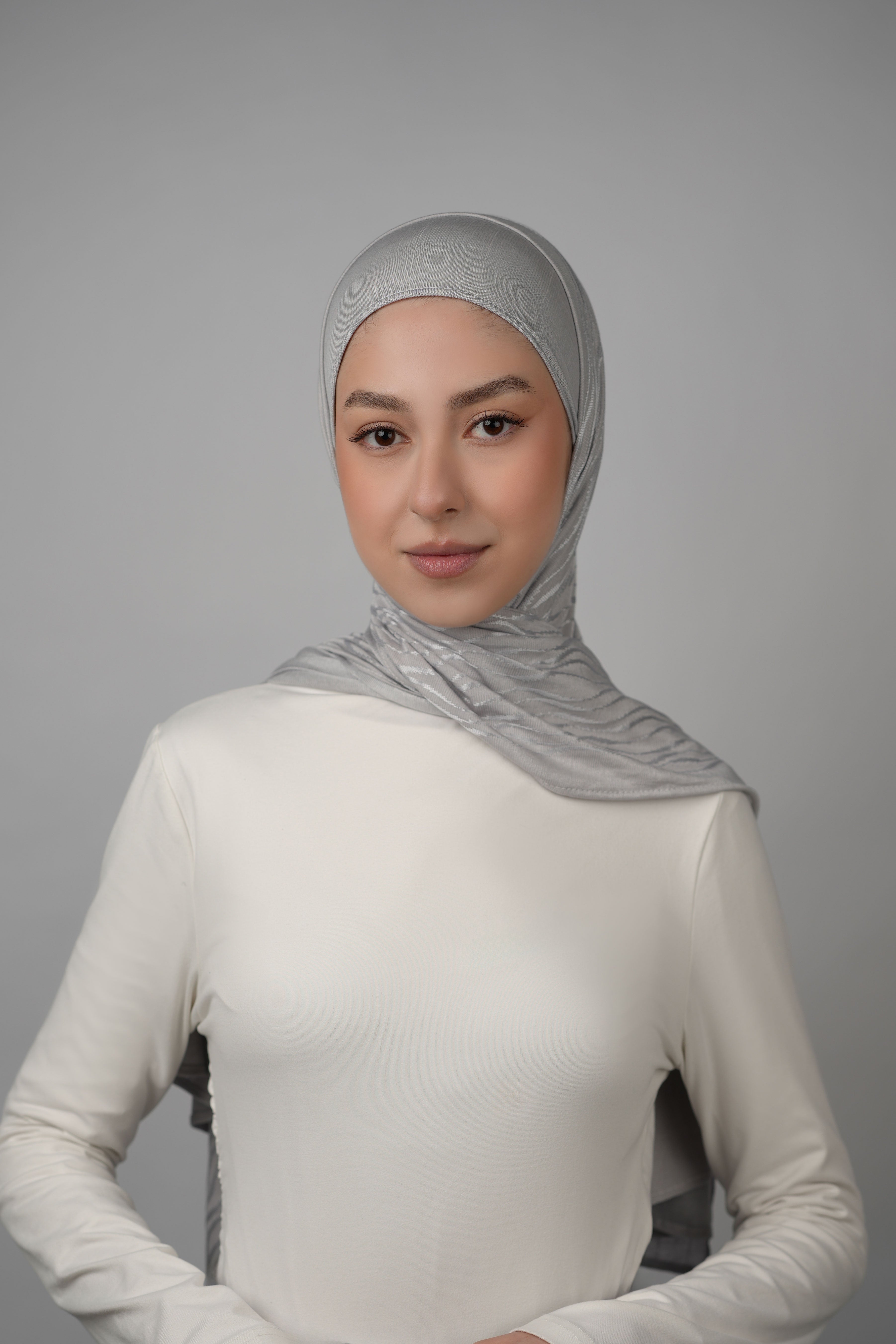 Double Pattern Cotton Hijab  Voile