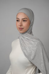 Double Pattern Cotton Hijab  Voile