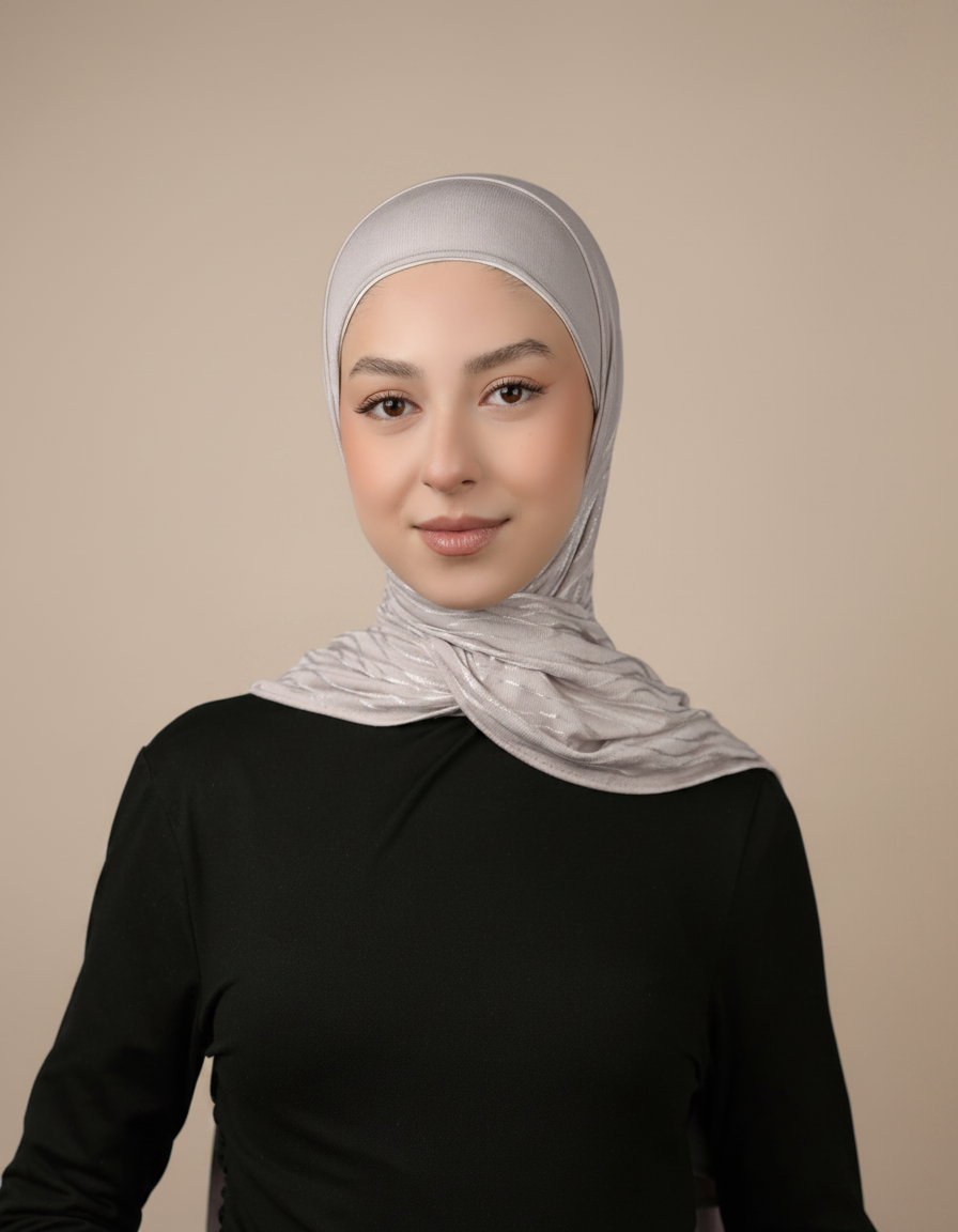 Double Pattern Cotton Hijab  Voile