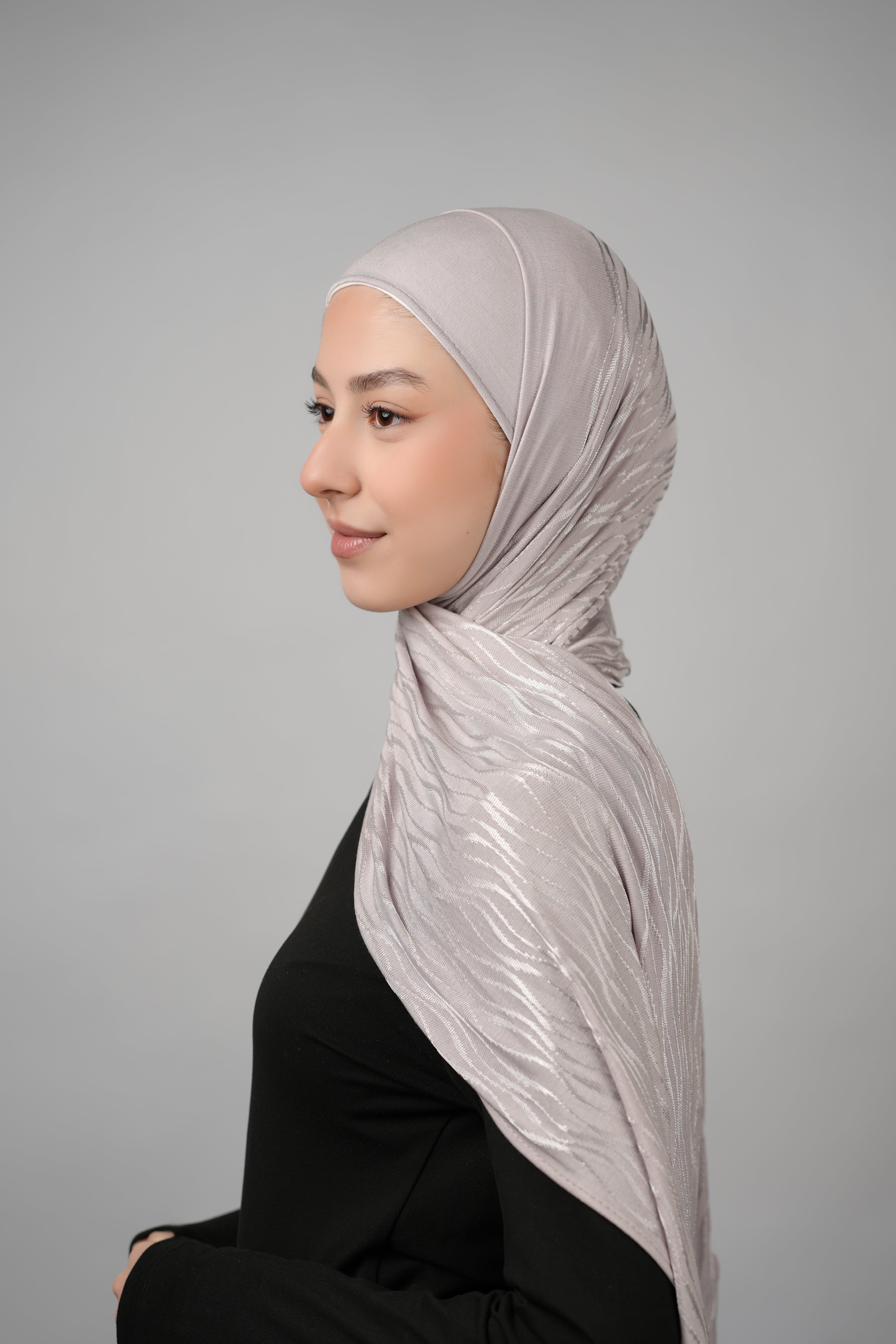 Double Pattern Cotton Hijab  Voile