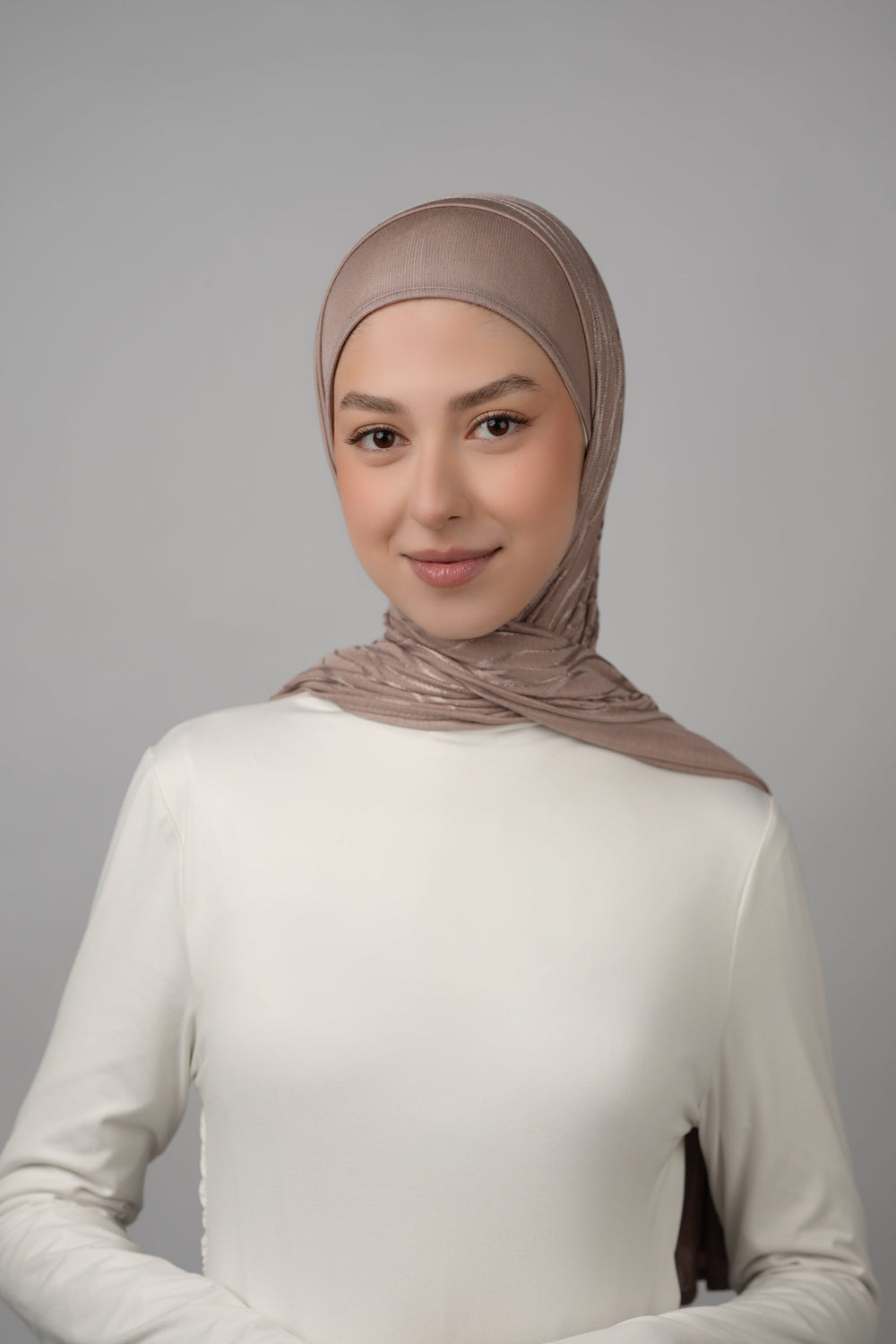 Double Pattern Cotton Hijab  Voile