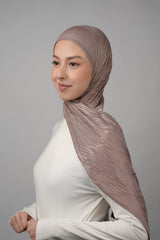 Double Pattern Cotton Hijab  Voile