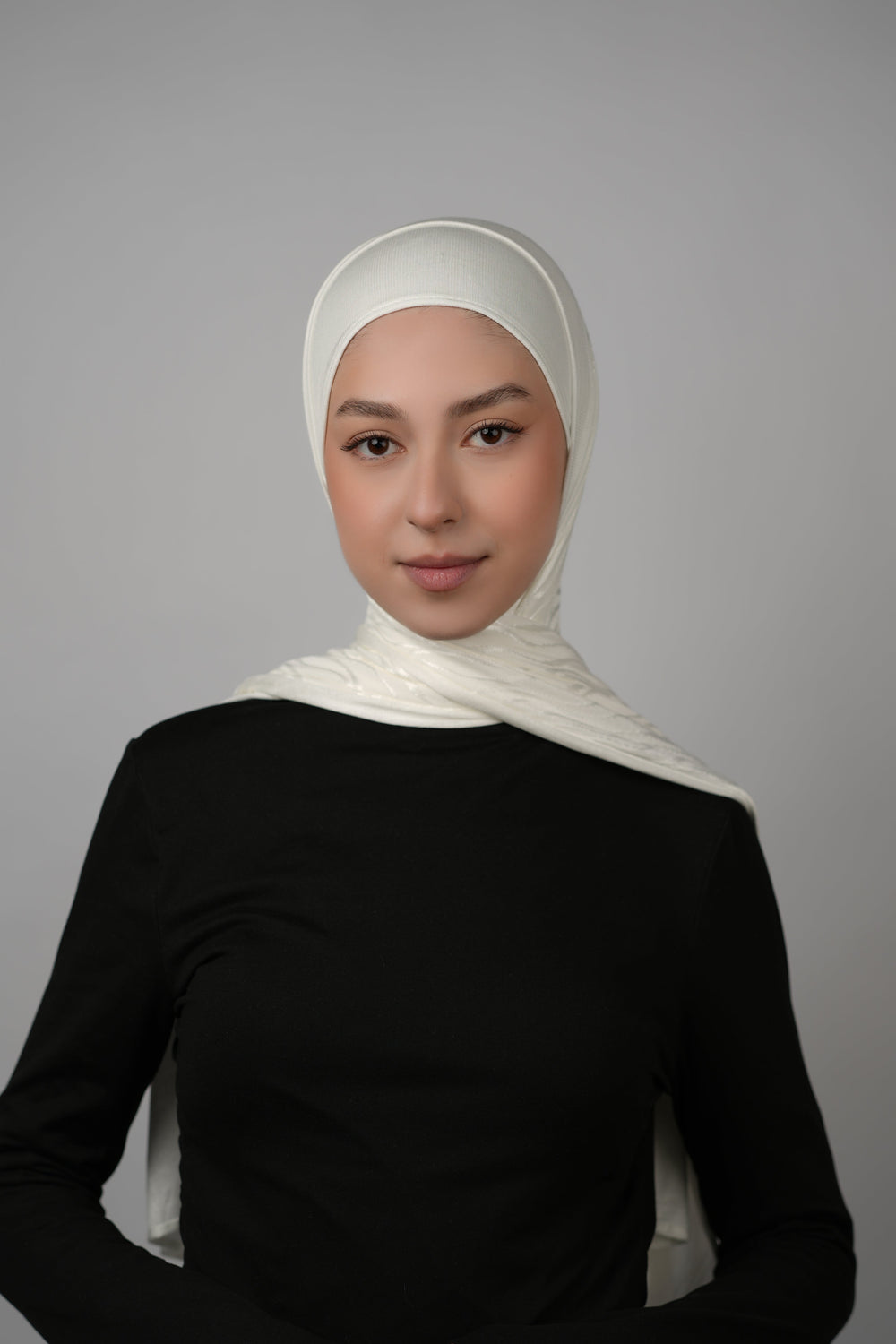 Double Pattern Cotton Hijab  Voile