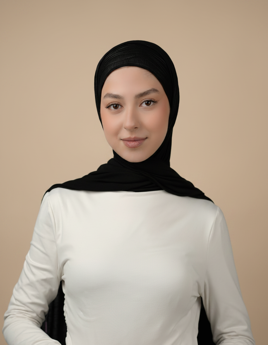 Double Pattern Cotton Hijab  Voile