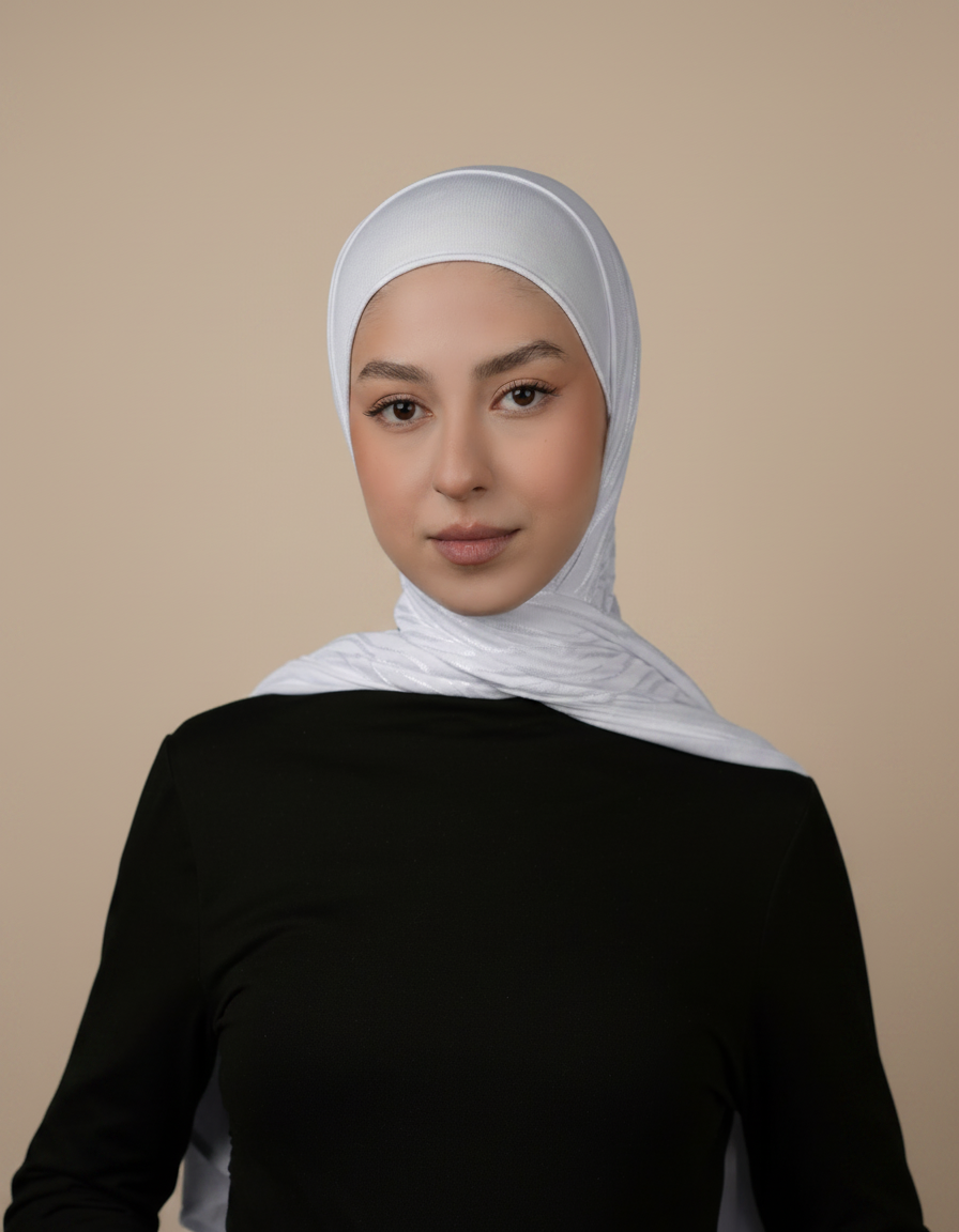 Double Pattern Cotton Hijab  Voile