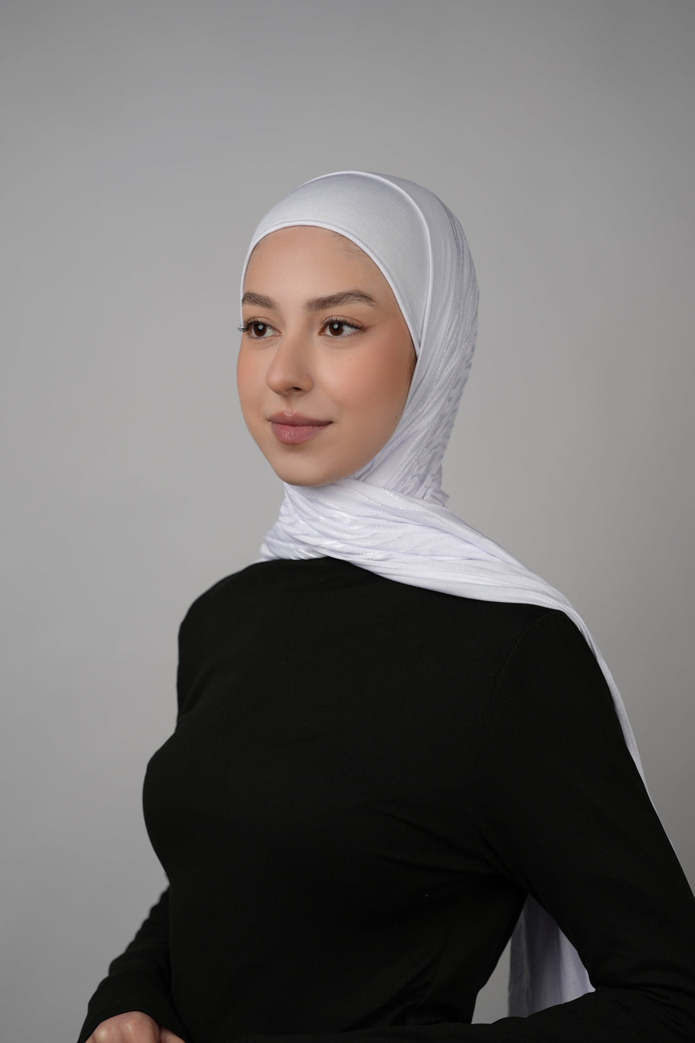 Double Pattern Cotton Hijab  Voile