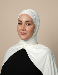 Double Pattern Cotton Hijab  Voile