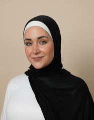 Double Pattern Cotton Hijab  Voile