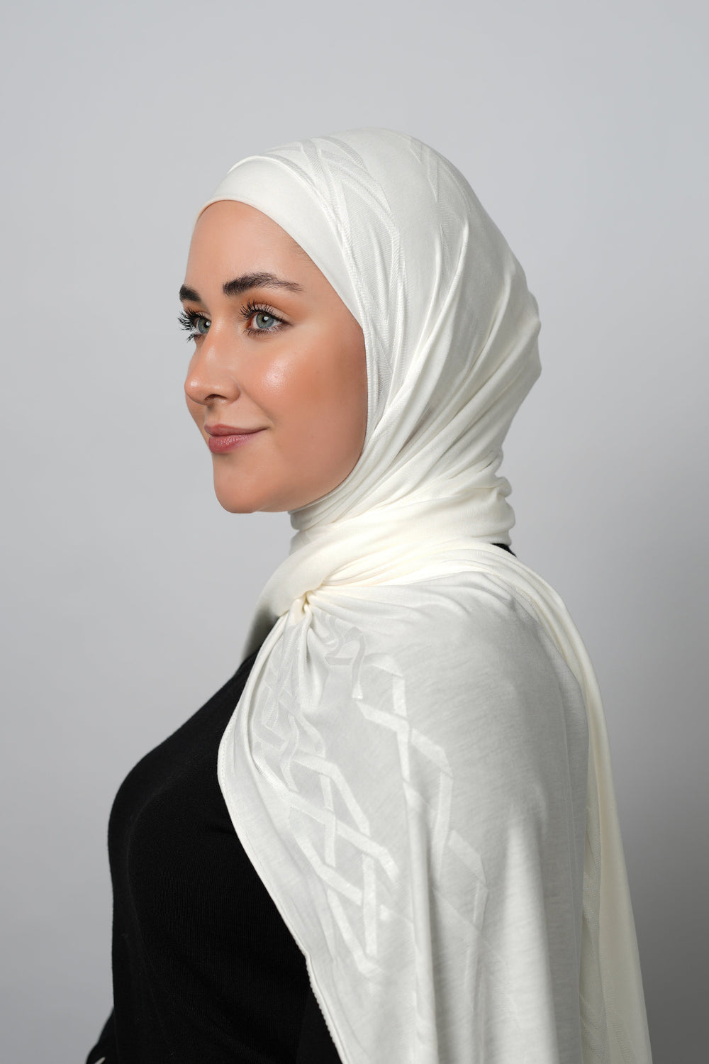 Pattern Cotton Hijab  Voile