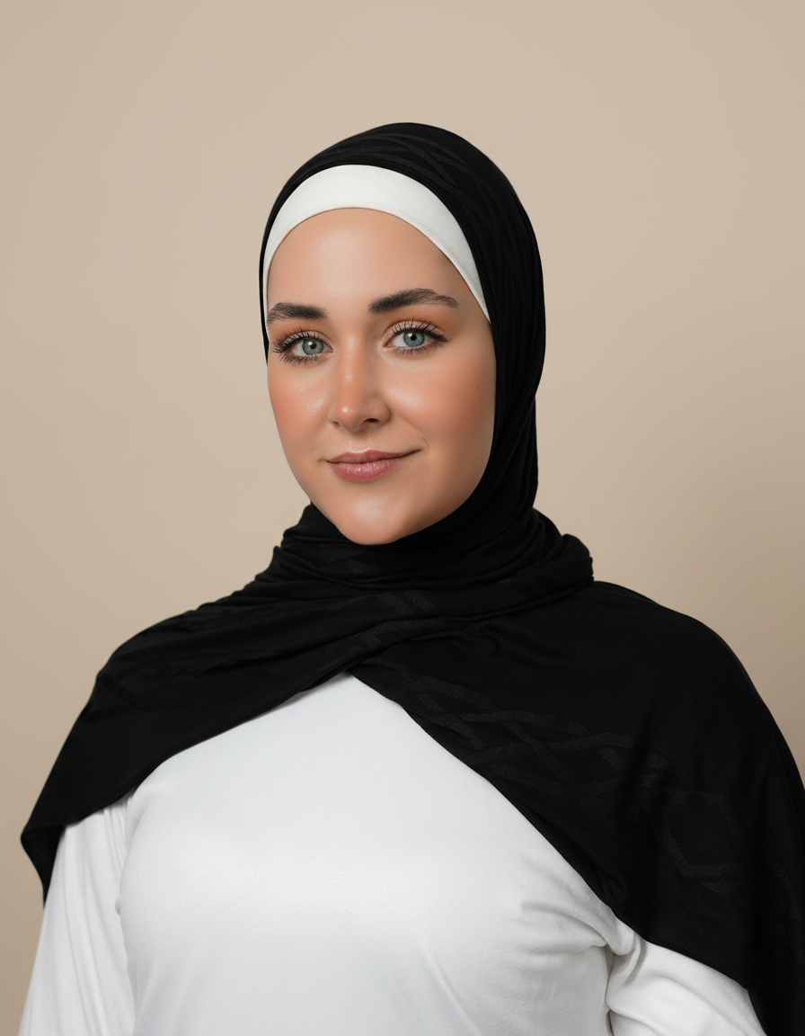 Pattern Cotton Hijab  Voile