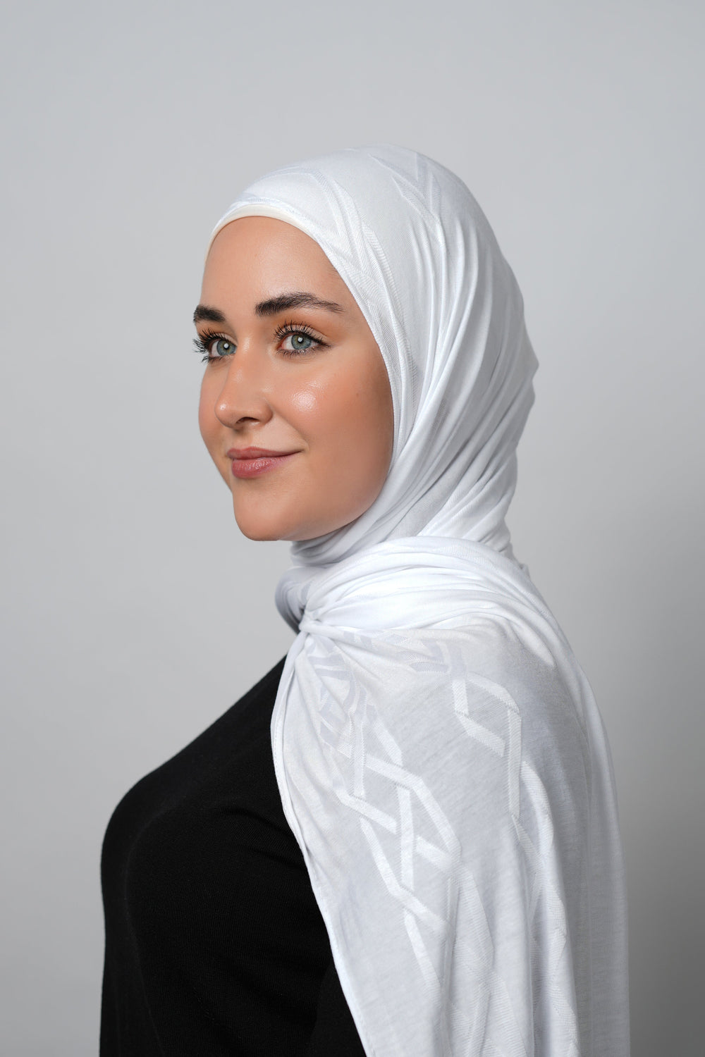 Pattern Cotton Hijab  Voile