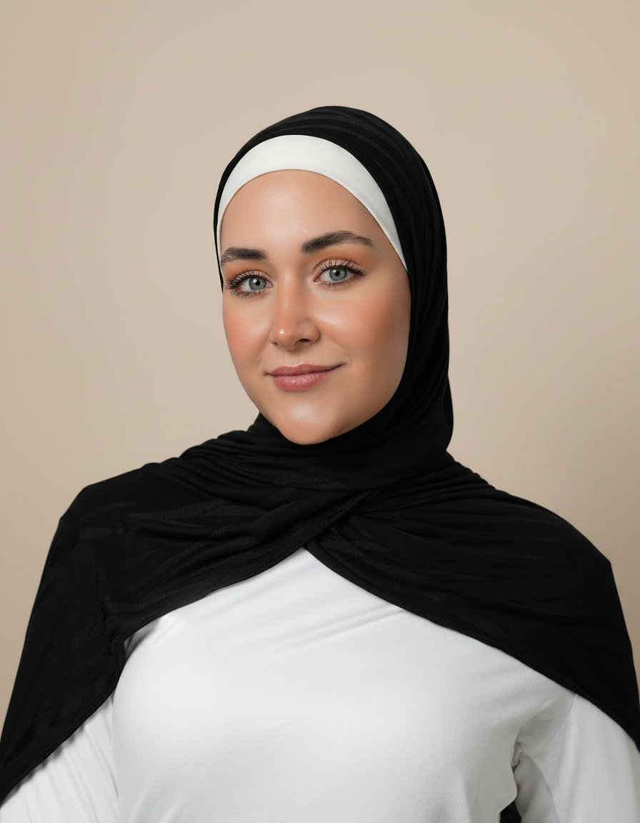 Pattern Cotton Hijab  Voile