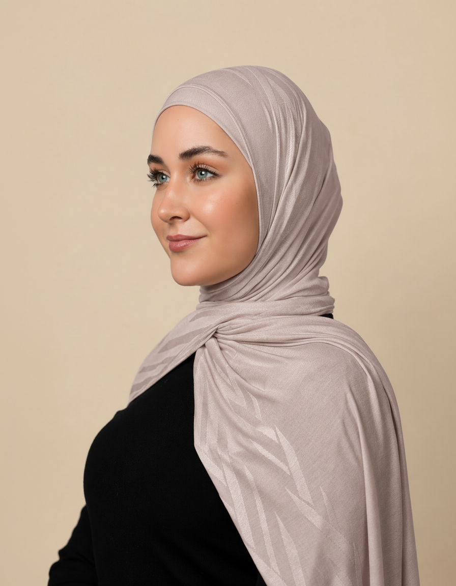Pattern Cotton Hijab  Voile