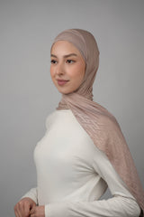Pattern Cotton Hijab  Voile