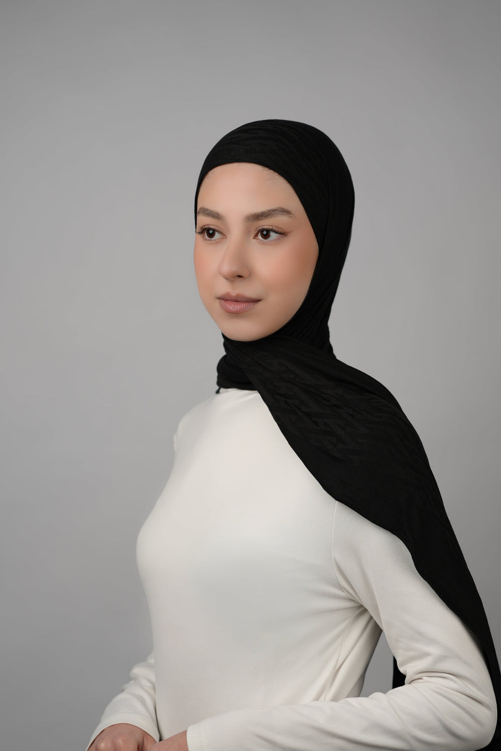 Pattern Cotton Hijab  Voile