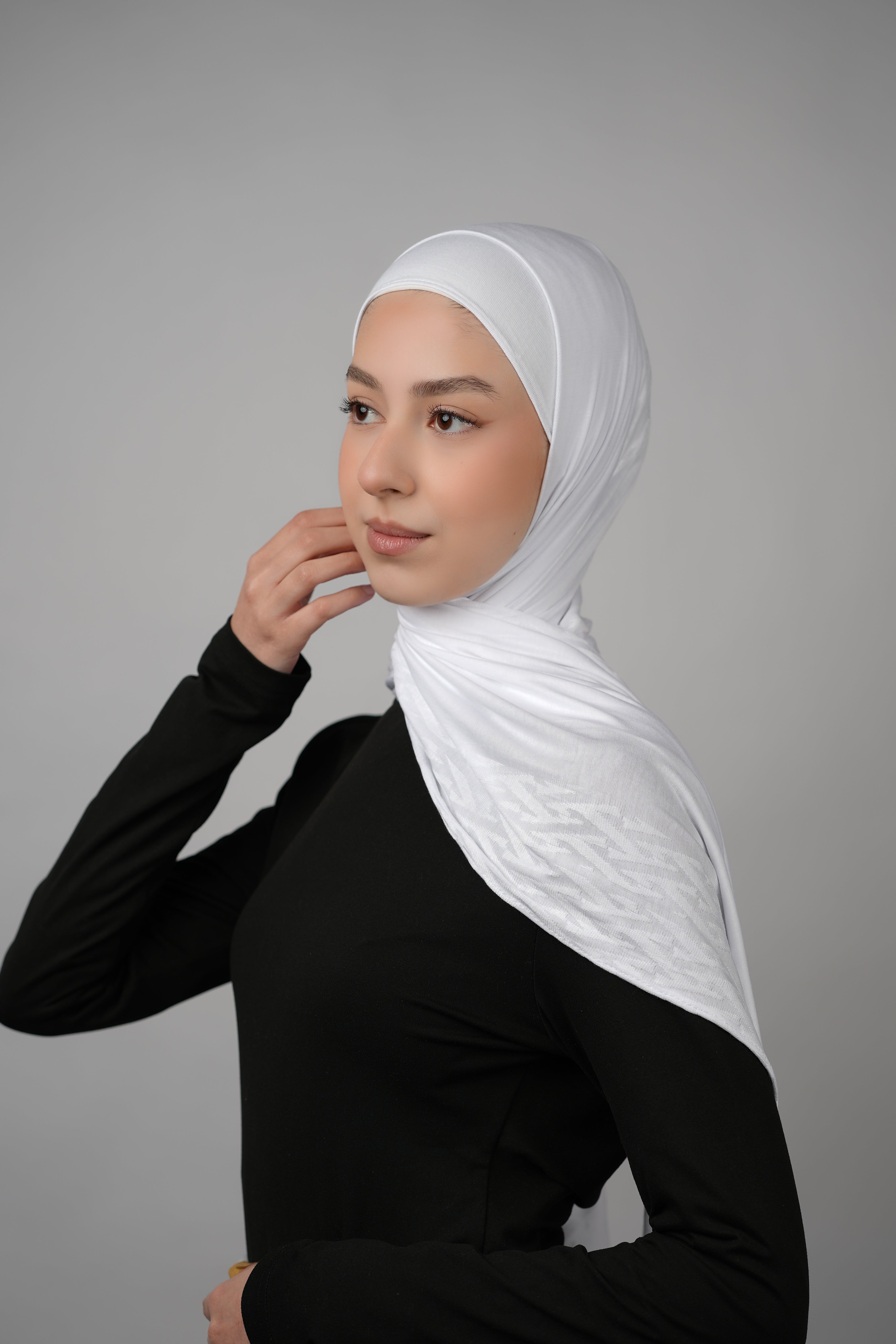 Pattern Cotton Hijab  Voile