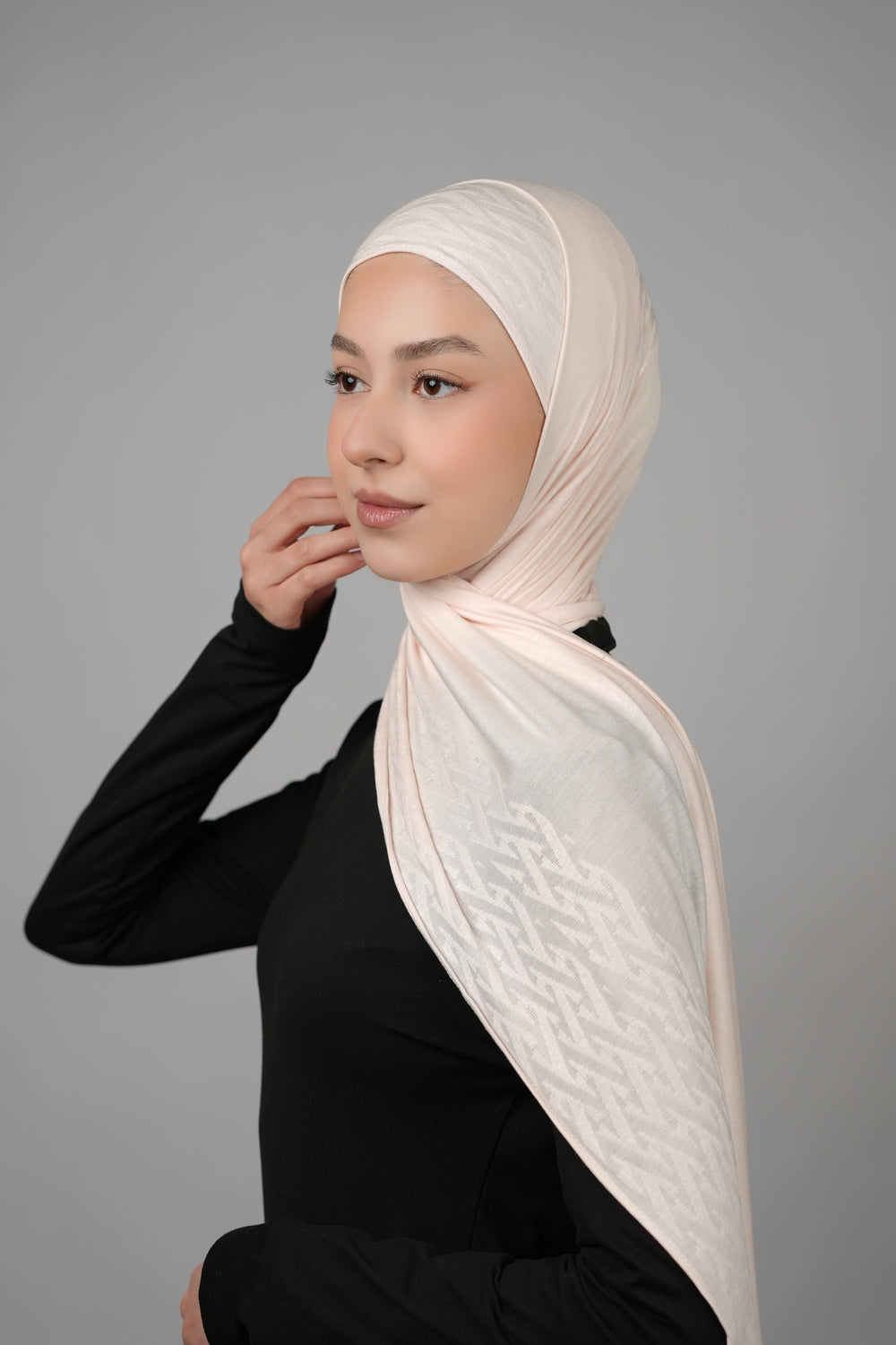 Pattern Cotton Hijab  Voile