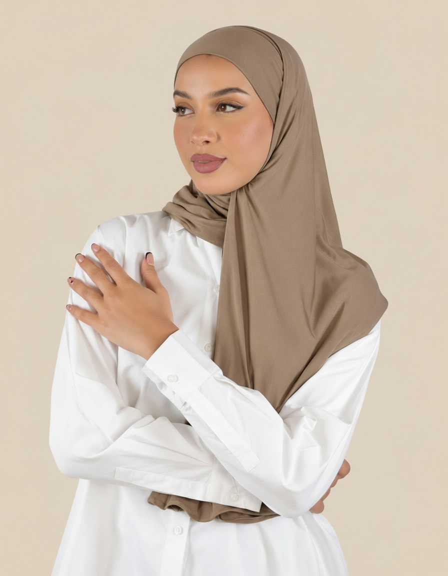 Lycra Instant Hijab  Voile