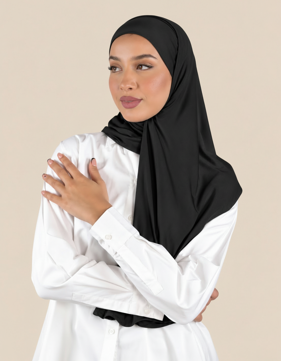 Lycra Instant Hijab  Voile