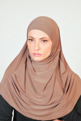 Two Piece Lycra Hijab  Voile