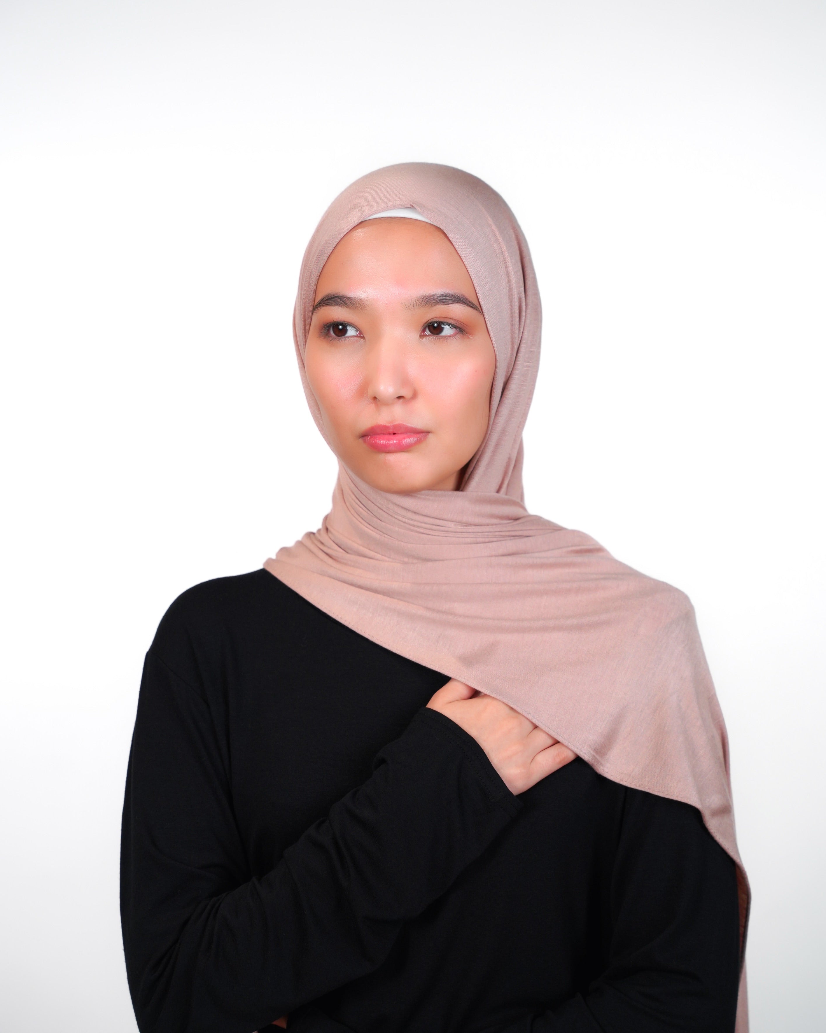 Cotton Double Stretch Instant Hijab