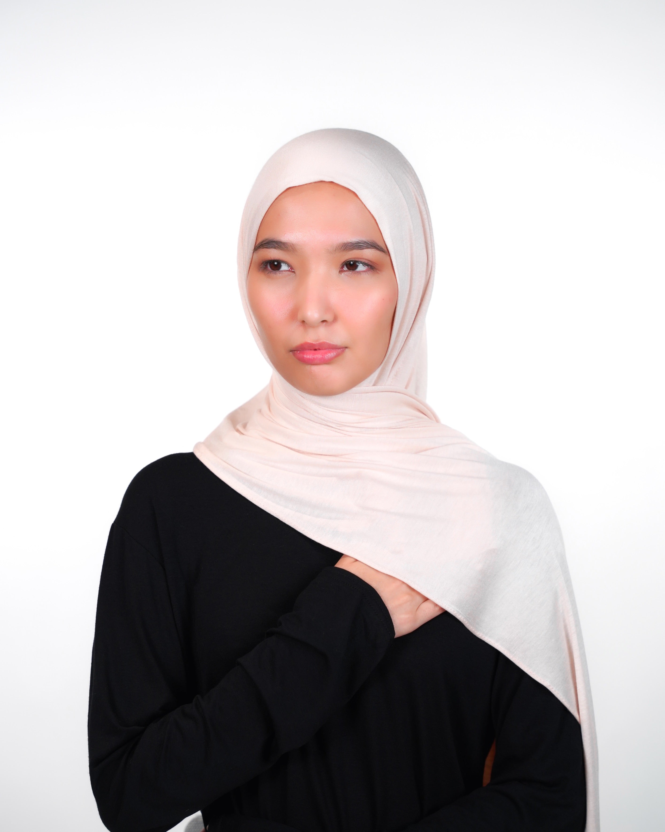 Cotton Double Stretch Instant Hijab